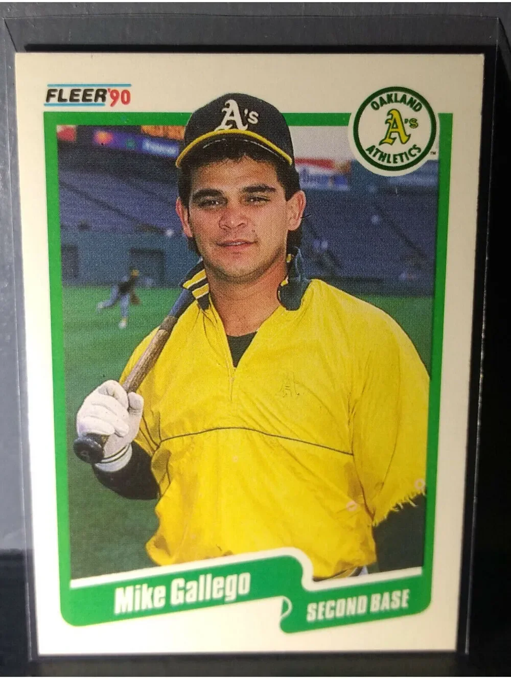 1990 Mike Gallego Fleer Baseball Card #7